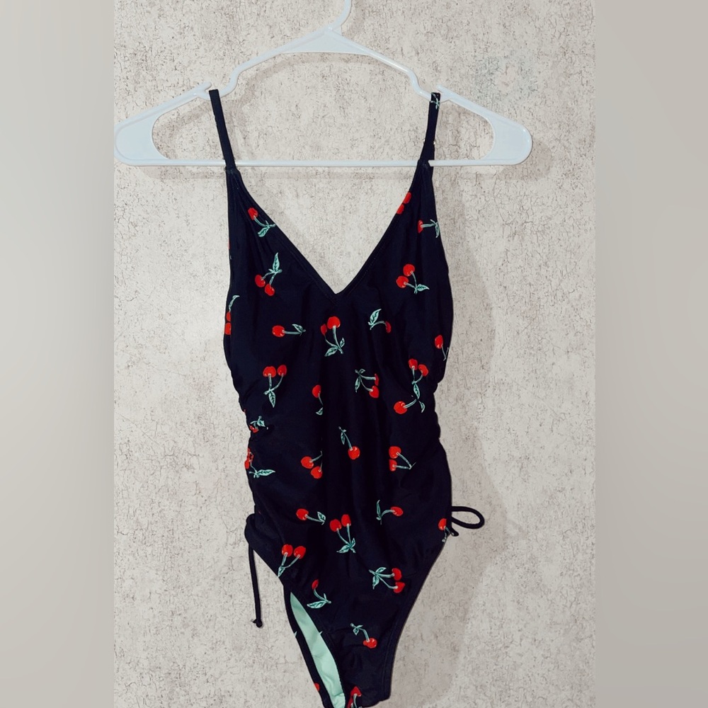 Cherry bathing suit- size S- non cheeky
